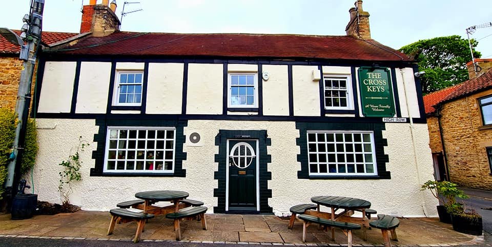 The Cross Keys Gainford village green