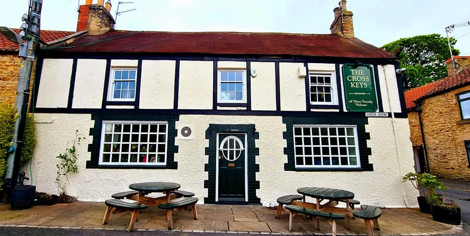 The Cross Keys Gainford village green