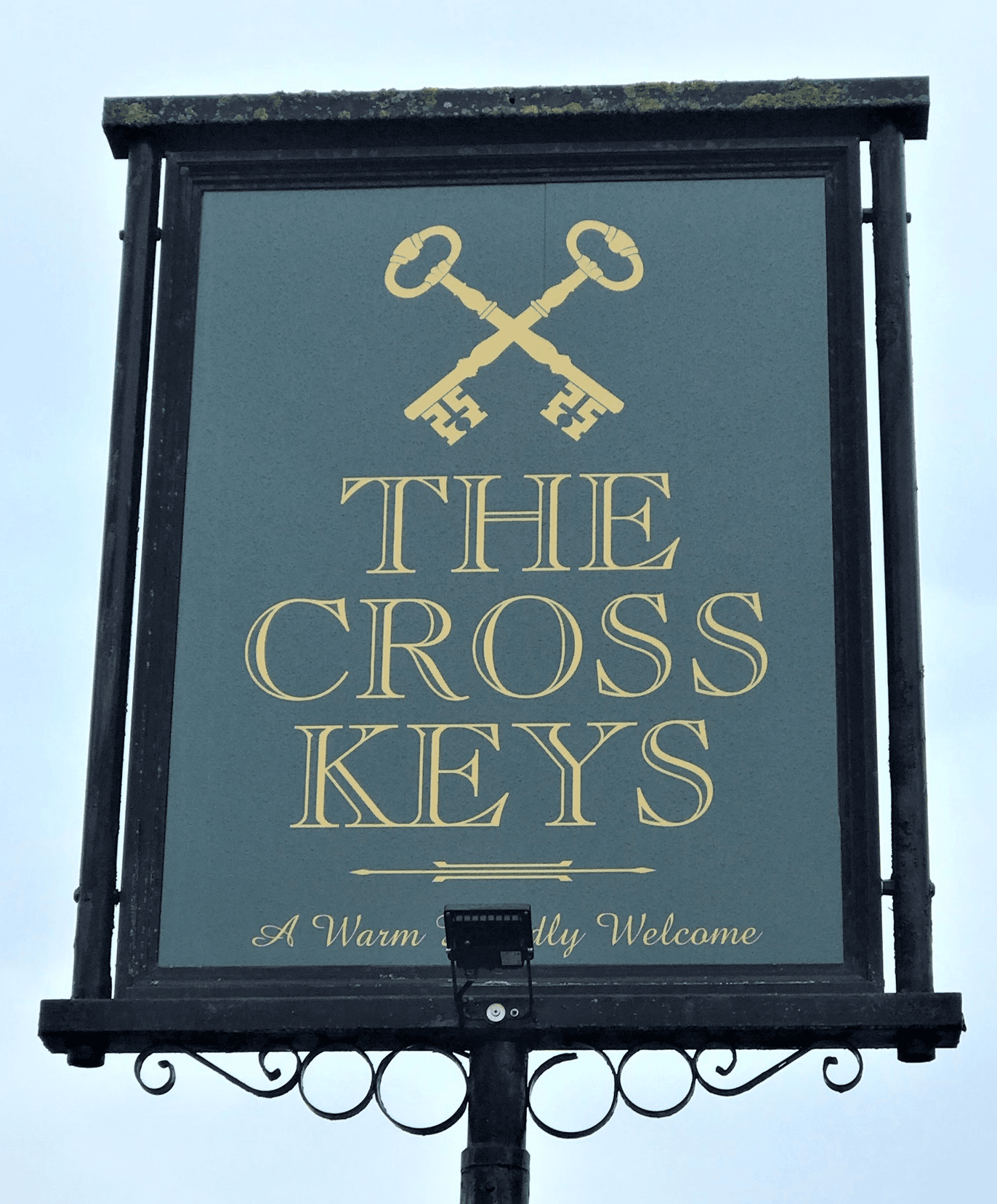 Car park sign The Cross keys Gainford Car park sign The Cross keys Gainford