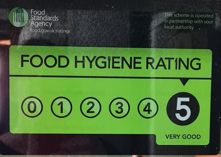 Food Hygiene Rating 5 Star